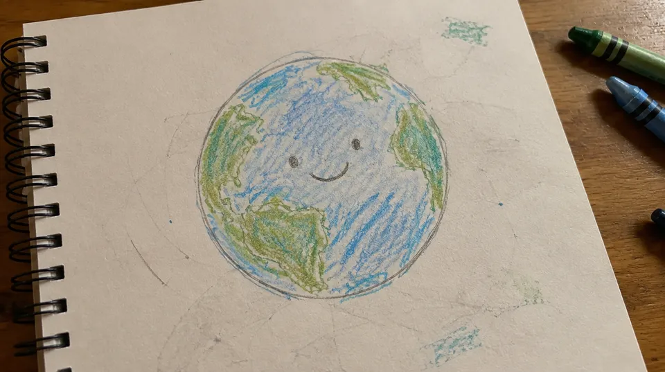 Pencil sketch of Globe